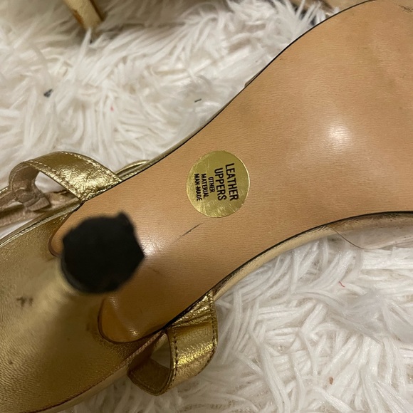 Vintage gold heeled shoes - Picture 6 of 11